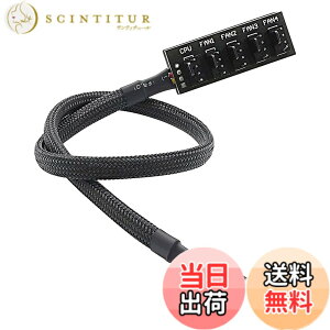 �y���������z�t�@�� �d�� �P�[�u�� ���� PWM 1-5���� 3�s����4�s���̃t�@���Ή� SLEIJAOOE 37cm PC �P�[�X ��p�t�@�� �N�[���[�t�@�� ���ݗp �ґg�P�[�u��