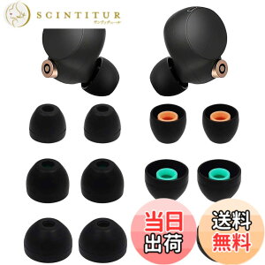 �y���������z�����p�C���[�`�b�v�o�b�h 6�g WF-1000XM4 / WF-1000XM3 / WF-C500�p �C���[�`�b�v �C���z�� �t���L�V�u�� �\�t�g�V���R�����o�[ �X�L���A�N�Z�T���[ Sony WF-1000XM4�Ή� �F�F�u���b�N�A�T�C