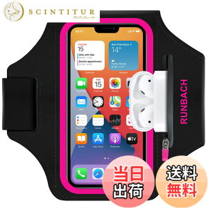 �y���������zRUNBACH �A�[���o���h iPhone 14 Pro Max/14 Plus/iPhone 13 Pro Max/12 Pro Max/11 Pro Max/XS Max/iPhone 8 Plus/7 Plus/6 Plus�p�A�h���X�|�[�c�A�[���o���h�AAirpods�ƎԂ̃L�[�p�̃W�b�p�[�X���b�g�t�� �F�F