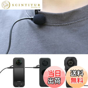 �y���������zTMOM �N���b�v�}�C�N Insta360 ONE R/RS/Action3/2/ONE X2/X3/1�C���`�p�m���}�p�ɑΉ� ���x���A�}�C�N Type-C ���C���̒���: 1.5m �R���p�N�g�y�� �N���A �T�E���h ����B�e �������^ �X�}�z�}