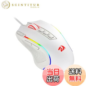 �y���������zRedragon M612 �Q�[�~���O�}�E�X �F�F�z���C�g�A�T�C�Y�F83 x 40 x 128mm
