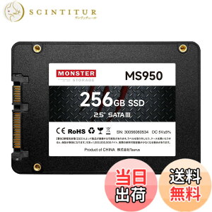 �y���������z�����X�^�[�X�g���[�W �����^ SSD 2.5�C���` 7mm TLC 3D NAND�̗p SATAIII 6Gb/s 560MB/s PS4����m�F�� ���[�J�[3�N �F�F�u���b�N�A�T�C�Y�F256GB