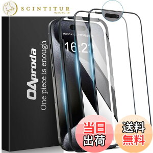 �y���������zOAproda iPhone�p �K���X�t�B����, 9H�d�x �F�F�N���A�i2���j�A�T�C�Y�FiPhone15ProMax�p
