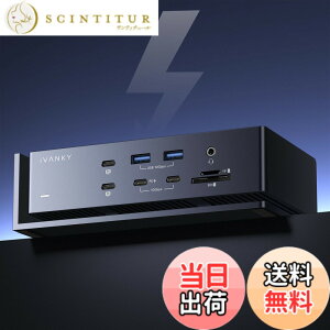 �y���������ziVANKY FusionDock Max 1 Thunderbolt 4�ƌ݊���������܂��A20-in-1 Quad 6K@60Hz���j�^�[�h�b�L���O�X�e�[�V�����A40Gbps�h�b�N for MacBook M1/M2/M3/M4 Pro/Max�A2HDMI 2.0�A96W PD�A10Gbps 5USB-A ����� 2USB-C