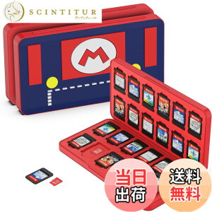 �y���������zGeeRic 24�� �Q�[���J�[�h ���[�{�b�N�X �X�C�b�` �Ή� �\�t�g�P�[�X 24��Micro SD �������[�J�[�h ���[�� Switch/Switch Lite/Switch OLED ���f���Ή� �R���p�N�g ���^ �y�� �h�o �����^ ����