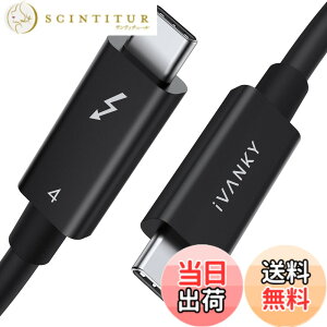 �y���������zIVANKY Thunderbolt 4 �P�[�u�� �F�F�u���b�N�A�T�C�Y�F0.7m