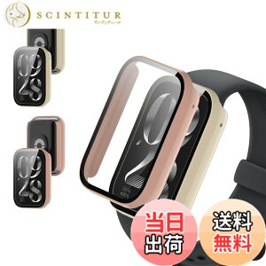 �y���������z�y2���Z�b�g�zFor Xiaomi Smart Band 9 Active �p �P�[�X �J�o�[�yKONXISA�z�X�}�[�g�E�H�b�` �P�[�X+�t�B���� ��̌^�iPC�P�[�X+�����K���X�t�j���E�ȒP �����ߗ� �C�菝�h�~ �Ռ��z�� ��