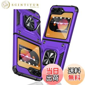 �y���������zTMUJWS Galaxy Z Flip6 5G �p�̃P�[�X �����O �Ռ��z�� �ϏՌ� TPU+PC�o���p�[ ��d�\�� �ČRMIL�K�i �S�ʕی� �ԍڃz���_�[�Ή� �C�菝�h�~ ����~�� �y�� ���^ �M�����N�V�[ �[�b�g �t��