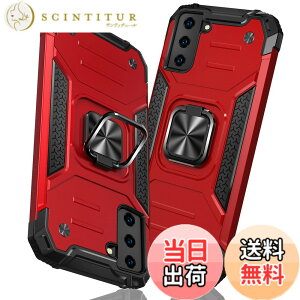 �y���������zTMUJWS Samsung Galaxy S21 �p�̃P�[�X �����O �Ռ��z�� �ϏՌ� TPU+PC�o���p�[ ��d�\�� �ČRMIL�K�i �S�ʕی�P�[�X ����h�~ �ԍڃz���_�[�Ή� �C�菝�h�~ ����~�� �y�� ���^ �T���X��