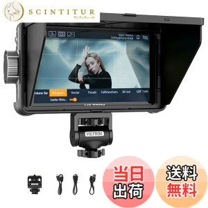 �y���������zVILTROX 5.5�C���` 1200nits �J���� �t�B�[���h���j�^�[ �^�b�`�X�N���[�� 4Kp30 HDMI �J���� ���j�^�[ DC-550 7�C���` DC-A1 �F�F�u���b�N�A�T�C�Y�F5.5�C���` DC-550
