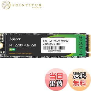 �y���������zApacer �A�y�C�T�[ M.2 SSD �F�F�u���b�N�A�T�C�Y�F1000GB(1TB)