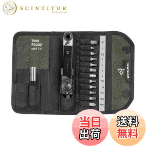 �y���������zTopeak Torq Rocket Mini Ex�A�R���p�N�g�A�g���₷���R���p�N�g�T�C�N��2-10Nm�g���N�����`�Z�b�g�A�A�����ƃg���N�X�r�b�g�ƃP�[�X���܂� �F�F�u���b�N/�O���[���A�T�C�Y�F14.5 x 7 x 3