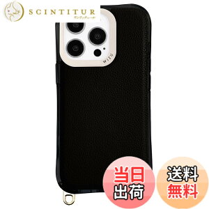 �y���������zWizu (�E�B�Y���[) iPhone ���U�[�P�[�X �X�g���b�v�t�� �V�����_�[ �X�}�z�V�����_�[ �X�}�z�X�g���b�v �F�F�yMagSafe�Ή��z�u���b�N�A�T�C�Y�FiPhone15Pro
