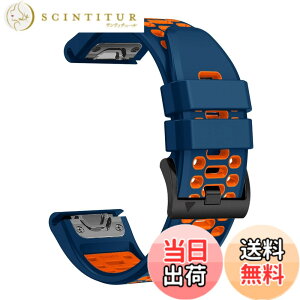 �y���������z[SQHYWJ] �K�[�~���E�H�b�` Fnix�V���[�Y�p �V���R���E�H�b�`�o���h 22mm 26mm GARMIN (�K�[�~��) Fenix 7X 6X 5X 5 6 ���[�v �X�|�[�c ���v�x���g �h���� �K�[�~�� �p �����o���h �F�F�~�b�h