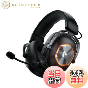 �y���������zBIGBIG WON HALO PRO �C���z��, BIGBIG WON ���C�����X �Q�[�~���O�w�b�h�Z�b�g 2.4G/Bluetooth/3.5mm�L��/Type-C�ڑ� �m�C�L�������� ���̉��� ��x�� �u�[���}�C�N�t�� �������K�i �F�F�u���b