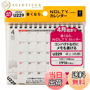 �y���������z�\�� NOLTY �J�����_�[ 2026�N 4���n�܂� ��� �r���� �F�F�z���C�g A6(U229)