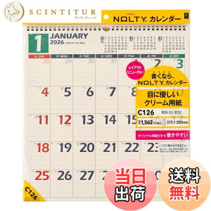 �y���������z�\�� NOLTY 2026�N �J�����_�[ �Ǌ|�� �����`�^�C�v �F�FC126�A�T�C�Y�FB3�ό^(C126)