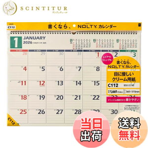 �y���������z�\�� NOLTY 2026�N �J�����_�[ �Ǌ|�� ���^ �F�FC112�A�T�C�Y�FB3
