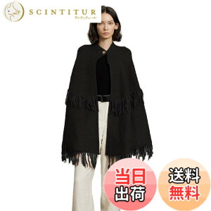 �y���������z[BEAUTELICATE] �|���`�� ���f�B�[�X �P�[�v�R�[�g �}���g�R�[�g �j�b�g �H�D�� �J�[�f�B�K�� �I�t�B�X ���� ���O ���q�� �f�[�g �N���X�}�X �t �H �~ �F�F�u���b�N�A�T�C�Y�FFree Size