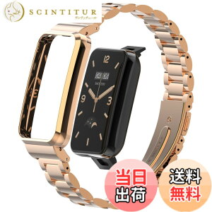 �y���������z[LanQii] �o���h Xiaomi Mi Band 7 Pro/Xiaomi Smart Band 7 Pro �Ή� �o���h �X�e�����X���^�� ������� �����o���h �N�C�b�N�����[�X�{�^�� �A�N�Z�T���[ �X�g���b�v �ւ��x���g ���f�B�[�X & 
