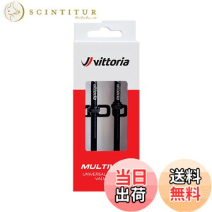 �y���������z�r�b�g���A(Vittoria) �}���`�E�F�C �`���[�u���X�o���u[Multiway Tubeless Valve] 2�{�� �F�F�u���b�N�A�T�C�Y�F100mm