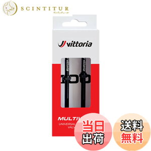�y���������z�r�b�g���A(Vittoria) �}���`�E�F�C �`���[�u���X�o���u[Multiway Tubeless Valve] 2�{�� �F�F�u���b�N�A�T�C�Y�F80mm