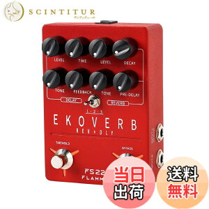 �y���������zFLAMMA Guitar Pedals Reverb Delay Modulation Preamp Cabinet Simulation Digital Stereo Electric Guitar Pedal �F�FRed