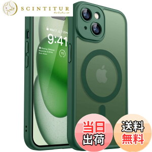 �y���������zCANSHN iPhone �p �P�[�X Magsafe�Ή� �J�������ӕی� ���C�����X�[�d �ϏՌ� �G�A�K�[�h�R�[�i�[ �����h�~ �w��h�~ �F�F�f�B�[�v�O���[���A�T�C�Y�FiPhone 15 �p (6.1 �C���`)