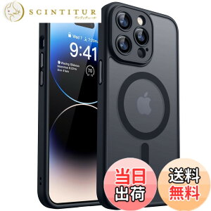 �y���������zCANSHN iPhone �p �P�[�X Magsafe�Ή� �J�������ӕی� ���C�����X�[�d �ϏՌ� �G�A�K�[�h�R�[�i�[ �����h�~ �w��h�~ �F�F�u���b�N�A�T�C�Y�FiPhone 14 Pro �p (6.1 �C���`)