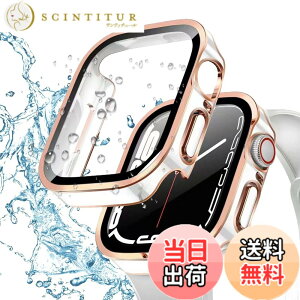 �y���������zAIYYXX Apple Watch �P�[�X �A�b�v���E�H�b�` �J�o�[ 40mm 44mm 41mm 45mm�Ή� 3D���p�G�b�W �����^ PC+�K���X�f�� �����ߗ� �L�Y�h�~ �ȒP�Ɏ��t���E�� �S�ʕی� apple watch se�J�o�[(40mm�C��