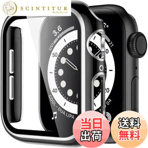 �y���������zAIYYXX Apple Watch �P�[�X 40mm 41mm 44mm 45mm 49mm �Ή��L�Y�h�~ �y�� �����^ �֗��ȏ[�d �S�ʕی� apple watch �p �J�o�[ �A�b�v���E�H�b�` �J�o�[ ultra2/ultra/se2/se/9/8/7/6/5/4 �Ή� �F�F�u���b�N&