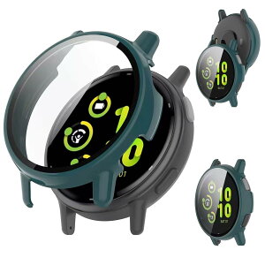 �y���������zAIYYXX For Garmin vivoactive 5 �J�o�[ 3D ���p�G�b�W �����^ PC+�K���X�f�� ��̌^ vivoactive5 �J�o�[ �Ή� �����ߗ� �L�Y�h�~ �w��h�~ �ȒP�Ɏ��t���E�� �S�ʕی� �P�[�X �F�F�O���[��