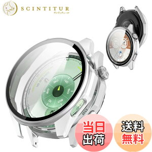 �y���������zAIYYXX Huawei Watch GT5 Pro 46mm �P�[�X �K���X�t�B����+PC�t���[�� ��̌^ �t�@�[�E�F�C gt5 pro �Ή� �����ߗ� �L�Y�h�~ �w��h�~ �ȒP�Ɏ��t���E�� �S�ʕی� �P�[�X�i�u���b�N�j �F�F