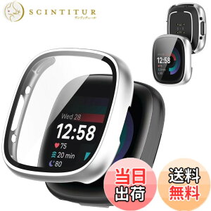 �y���������zAIYYXX For Fitbit sense2 /Fitbit versa4 �J�o�[ 3D���p�G�b�W �����^ PC+�K���X�f�� ��̌^ Fitbit sense2 /Fitbit versa4 �P�[�X �Ή� �����[�d�\ �[�d�⏕��t�� �����ߗ� �L�Y�h�~ �w��h�~ �� 