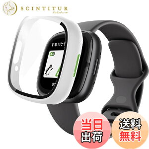 �y���������zAIYYXX For Fitbit sense2 /Fitbit versa4 �J�o�[ 3D���p�G�b�W �����^ PC+�K���X�f�� ��̌^ Fitbit sense2 /Fitbit versa4 �P�[�X �Ή� �����[�d�\ �[�d�⏕��t�� �����ߗ� �L�Y�h�~ �w��h�~ �� 