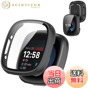 �y���������zAIYYXX For Fitbit sense2 /Fitbit versa4 �J�o�[ 3D���p�G�b�W �����^ PC+�K���X�f�� ��̌^ Fitbit sense2 /Fitbit versa4 �P�[�X �Ή� �����[�d�\ �[�d�⏕��t�� �����ߗ� �L�Y�h�~ �w��h�~ �F