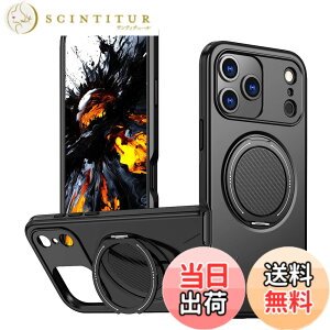 �y���������ziPhone 17 Pro Max �p �P�[�X 360°��]�X�^���h �����O�t�� �J�o�[ �X�^���h�@�\ �c�����Ή� TPU+PU �ی�P�[�X �J�o�[�w�� �V�F�� �N�o�[ �\�t�g �ϏՌ��� �X�g���b�v�z�[���t�� �A�C