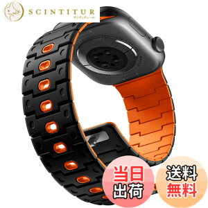 �y���������z[Bandletic]�A�b�v���E�H�b�`�p �o���h - Apple Watch�Ή��o���h N52���͎��Γ��� �y�ʃV���R���f�� �h���h�o ���g�����_���f�U�C�� 49mm/46mm/45mm/44mm/42mm/41mm/40mm/38mm �Ή� 5.5-8.3�C���`����