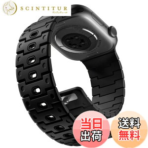 �y���������z[Bandletic]�A�b�v���E�H�b�`�p �o���h - Apple Watch�Ή��o���h N52���͎��Γ��� �y�ʃV���R���f�� �h���h�o ���g�����_���f�U�C�� 49mm/46mm/45mm/44mm/42mm/41mm/40mm/38mm �Ή� 5.5-8.3�C���`����
