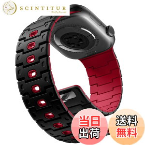 �y���������z[Bandletic]�A�b�v���E�H�b�`�p �o���h - Apple Watch�Ή��o���h N52���͎��Γ��� �y�ʃV���R���f�� �h���h�o ���g�����_���f�U�C�� 49mm/46mm/45mm/44mm/42mm/41mm/40mm/38mm �Ή� 5.5-8.3�C���`����