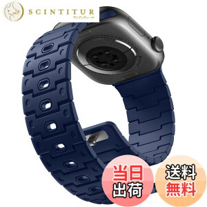 �y���������z[Bandletic]�A�b�v���E�H�b�`�p �o���h - Apple Watch�Ή��o���h N52���͎��Γ��� �y�ʃV���R���f�� �h���h�o ���g�����_���f�U�C�� 49mm/46mm/45mm/44mm/42mm/41mm/40mm/38mm �Ή� 5.5-8.3�C���`����