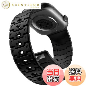 �y���������z[Bandletic]�A�b�v���E�H�b�`�p �o���h - Apple Watch�Ή��o���h N52���͎��Γ��� �y�ʃV���R���f�� �h���h�o ���g�����_���f�U�C�� 49mm/46mm/45mm/44mm/42mm/41mm/40mm/38mm �Ή� 5.5-8.3�C���`����