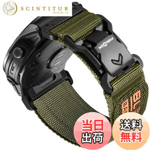 �y���������z[Bandletic]�K�[�~�� �x���g-26mm Fidlock���C�o�b�N�� �����i�C������ �y�ʁE�ʋC�E������ Fenix 8/7X/7X Pro/6X/6X Pro/Epix Pro/Instinct 2X/Quatix 3/Enduro/1/2/3/Descent Mk3i�Ή� �X�|�[�c �����p�o���h 