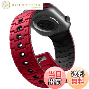 �y���������z[Bandletic]�A�b�v���E�H�b�`�p �o���h - Apple Watch�Ή��o���h N52���͎��Γ��� �y�ʃV���R���f�� �h���h�o ���g�����_���f�U�C�� 49mm/46mm/45mm/44mm/42mm/41mm/40mm/38mm �Ή� 5.5-8.3�C���`����