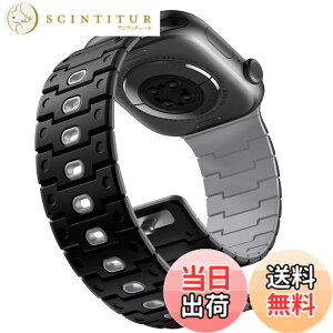 �y���������z[Bandletic]�A�b�v���E�H�b�`�p �o���h - Apple Watch�Ή��o���h N52���͎��Γ��� �y�ʃV���R���f�� �h���h�o ���g�����_���f�U�C�� 49mm/46mm/45mm/44mm/42mm/41mm/40mm/38mm �Ή� 5.5-8.3�C���`����