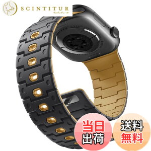 �y���������z[Bandletic]�A�b�v���E�H�b�`�p �o���h - Apple Watch�Ή��o���h N52���͎��Γ��� �y�ʃV���R���f�� �h���h�o ���g�����_���f�U�C�� 49mm/46mm/45mm/44mm/42mm/41mm/40mm/38mm �Ή� 5.5-8.3�C���`����