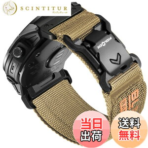 �y���������z[Bandletic]�K�[�~�� �x���g-26mm Fidlock���C�o�b�N�� �����i�C������ �y�ʁE�ʋC�E������ Fenix 8/7X/7X Pro/6X/6X Pro/Epix Pro/Instinct 2X/Quatix 3/Enduro/1/2/3/Descent Mk3i�Ή� �X�|�[�c �����p�o���h 