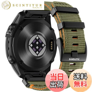 �y���������z[Bandletic] �K�[�~�� �x���g-22mm 26mm�����p ���ϋv�i�C���� �y�� �ʋC�� �X�|�[�c �o���h Garmin Fenix 8/8 Pro/7/7 Pro/Instinct 2X/3/Forerunner 965/955/945/Approach S62/S60/Instinct 3E/2/Quatix/Epix/ �F�F�A�[