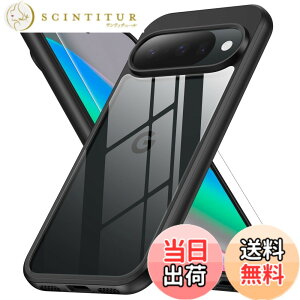 �y���������zAXAG Google Pixel 10a �P�[�X �N���A �ϏՌ� �O�[�O���s�N�Z��10a�P�[�X ���ϖh�~ �K���X�t�C�����ی�t�� pixel10a �p �X�}�z�P�[�X �F�F�u���b�N�A�T�C�Y�FGoogle Pixel 10�p