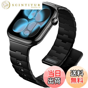 �y���������z[Bandletic] �A�b�v���E�H�b�`�p �o���h - N54���΃o���h �}�O�l�b�g���V���R�� �j�����p �X�|�[�c�p �y�� Series11/10/9/Ultra3/SE3/8/7/6/5/4/3/1�p �F�F�u���b�N�A�T�C�Y�F44/45/46/49/42mm(Series3)